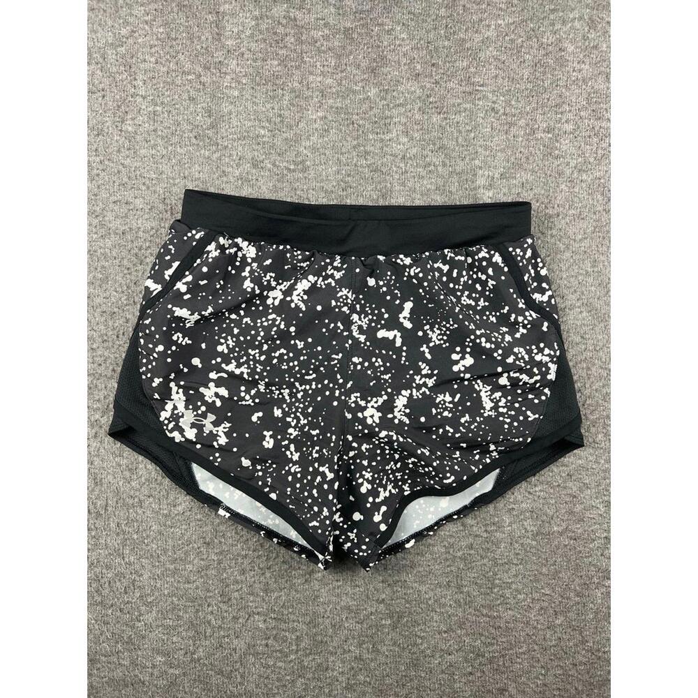 Under Armour Women's Black‎ and White Shorts Size XS Speckled Athletic